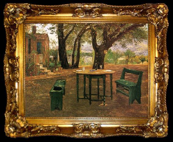 framed  Walter I Cox Wine for Two, ta009-2